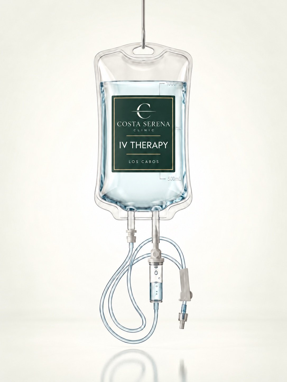 Illustrative Costa Serena Clinic IV therapy bag